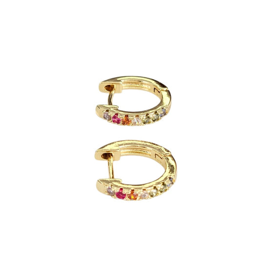 ARETES ZIRCONIAS COLORES