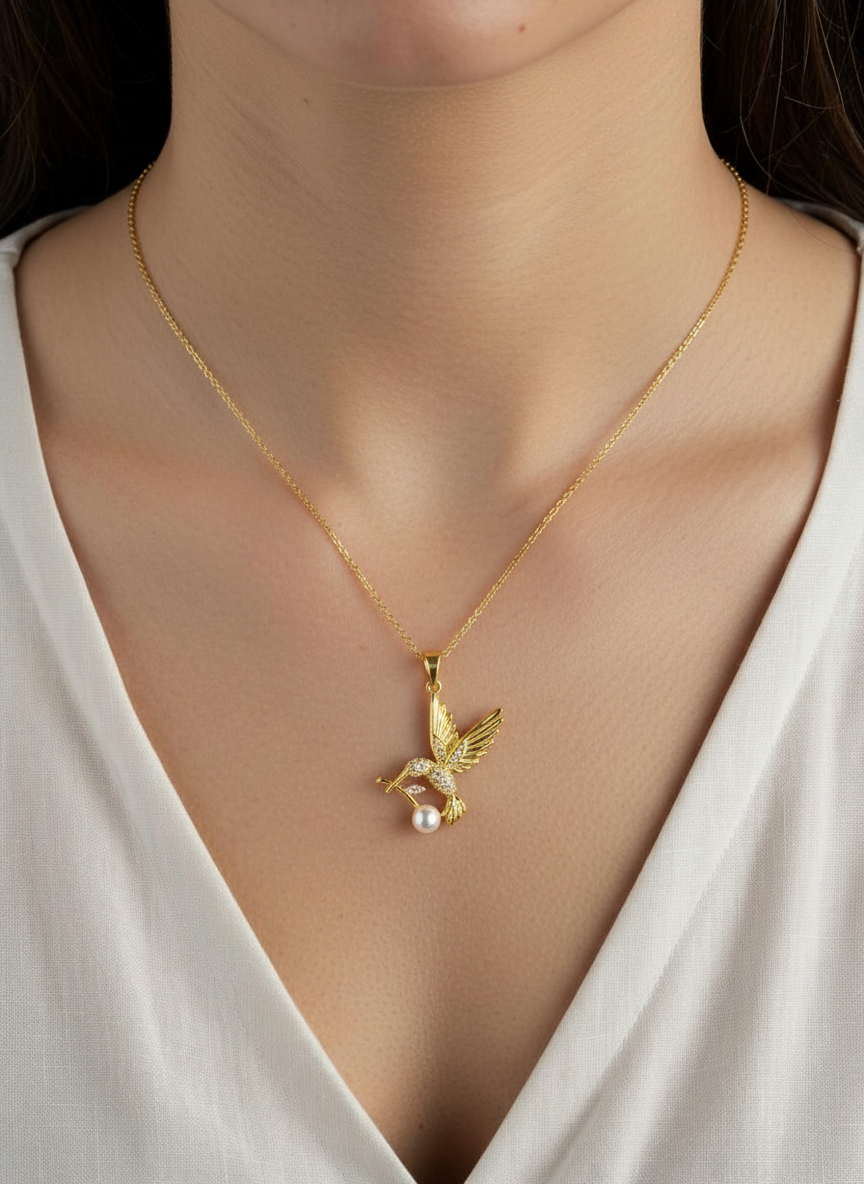 COLLAR COLIBRÍ ZIRCONIAS