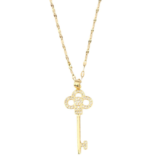 COLLAR LLAVE ZIRCONIAS