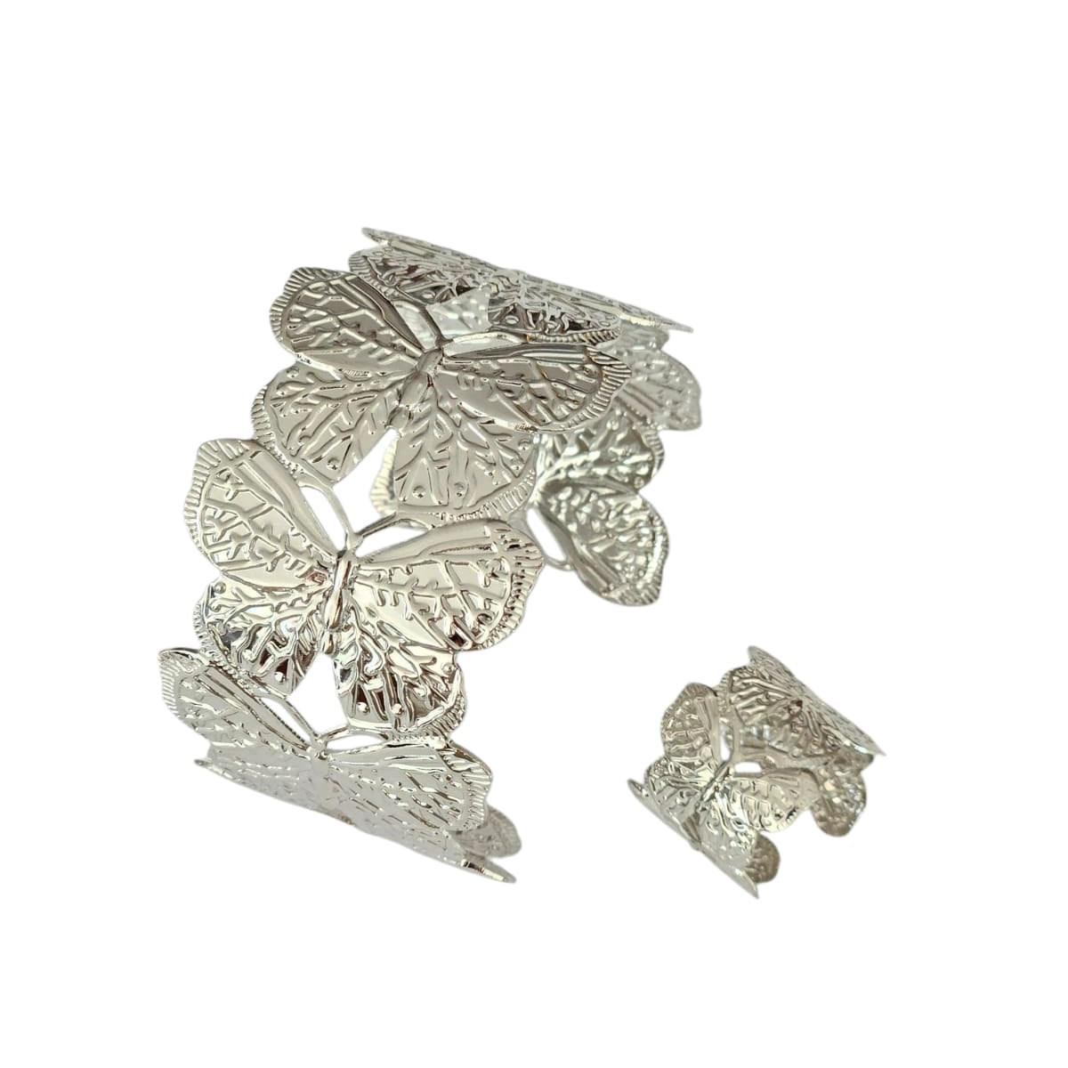 JUEGO BRAZALETE Y ANILLO MARIPOSAS