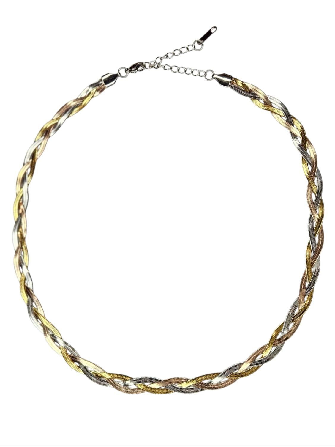 JUEGO COLLAR Y PULSERA TRICOLOR