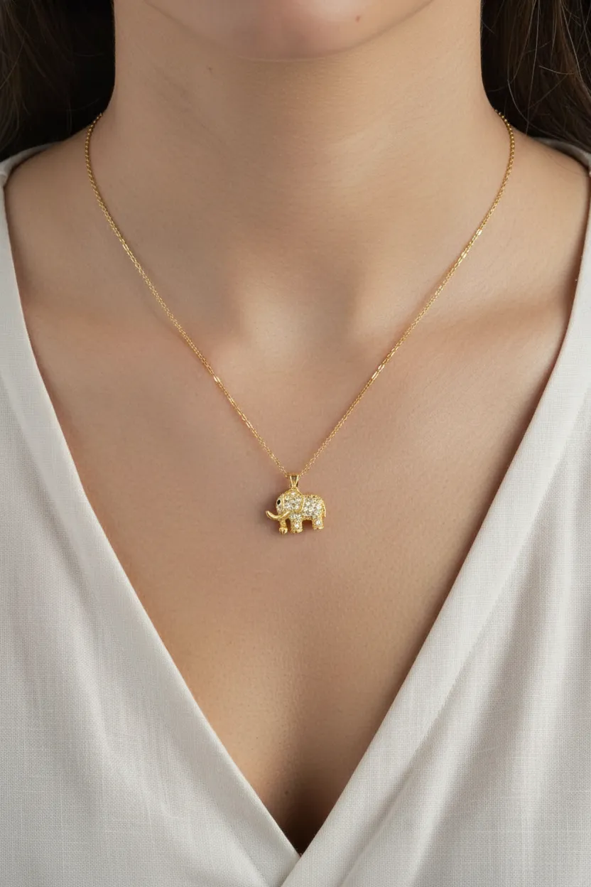 COLLAR ELEFANTE ZIRCONIAS
