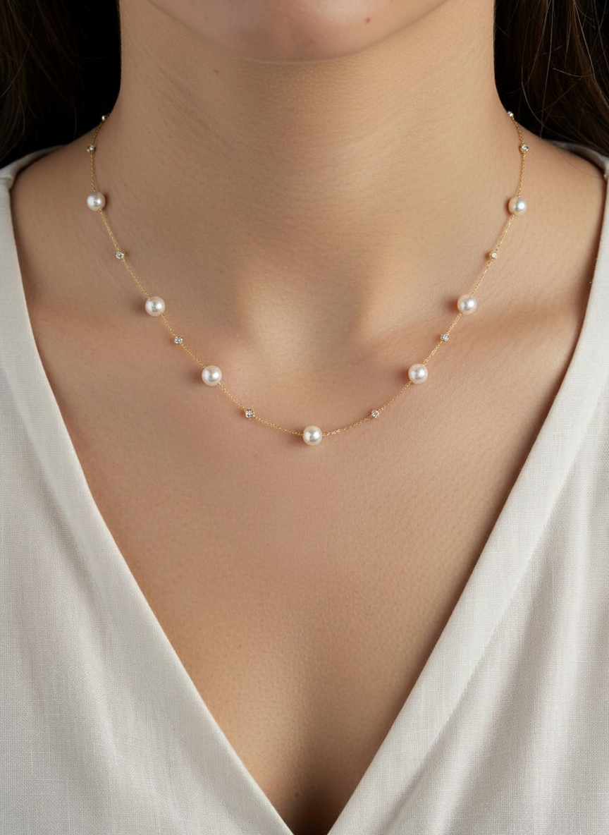 COLLAR CON PERLAS