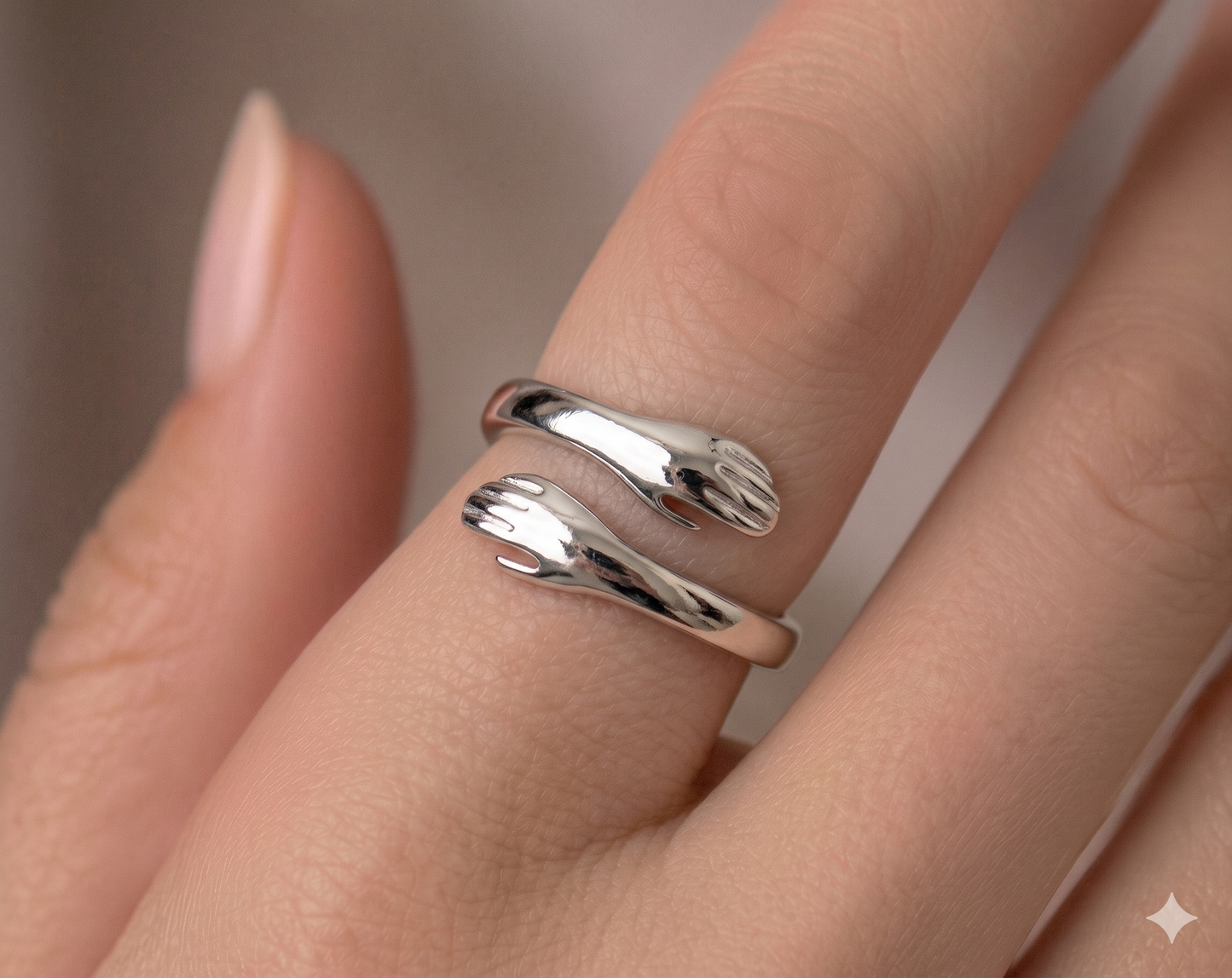 ANILLO ABRAZO CON LEYENDA